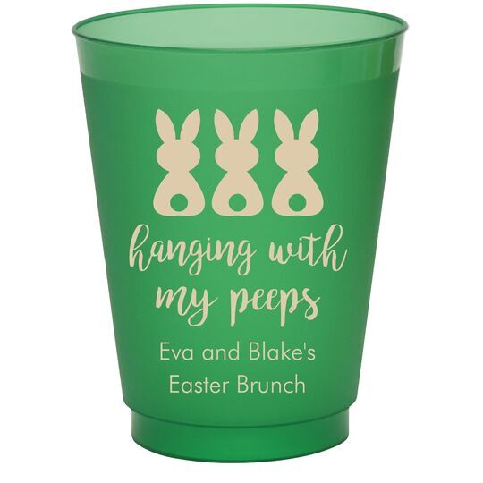 Hanging With My Peeps Easter Colored Shatterproof Cups